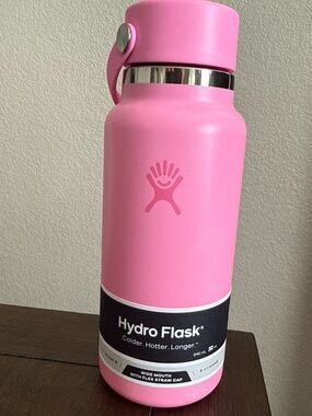 Hydro Flask Pink Insulated Wide Mouth Bottle